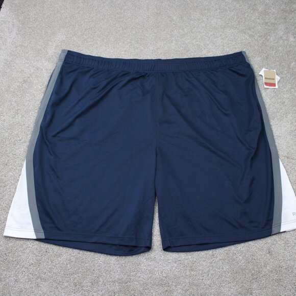 Reebok Sport Shorts NWT Mens 5XL XXXXXL Blue Speedwick Drawstring Polyester - Picture 1 of 14